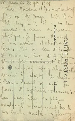 LYON — Igreja de São Bonaventura — Praça dos Cordeliers — J. R. — Verso