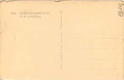 Monumento a Nostra Signora della Stella — Mers-les-Bains — Editore A. Terrier, n° 3664 — Verso