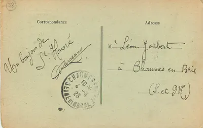 St-Honoré-les-Bains — No Parque — E. Bélile, foto. Nevers — Verso