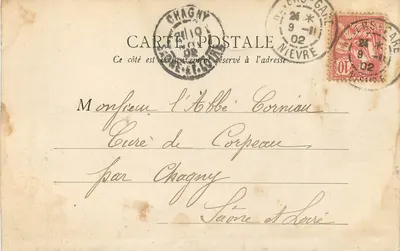 Nevers — Pałac Ducal — B.F. PARIS — Rewers