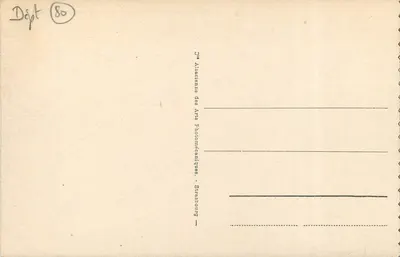 MERS-les-BAINS — Vista e perspectiva da Praia — Cie Alsacienne des Arts Photomécaniques, Strasbourg — Verso