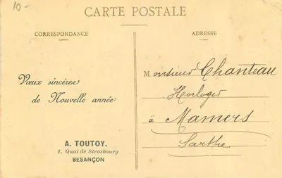 Besançon-les-Bains — Il Sentiero della Primavera — Collezione Artistica Cheke Ch. Laroux — Verso