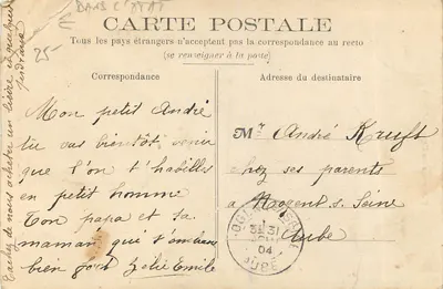 Besançon — Fontaine Roncheaux (1746) — Edição E. Saunay, série 83 — Verso