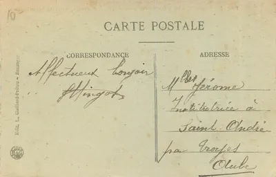 Besançon – Vale do Doubs na Malate – À direita, Forte de Montfaucou — Verso