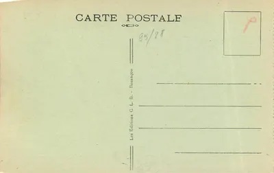 Besançon-les-Bains — Estátua de Victor Hugo — Éditions C. L. B. — Verso