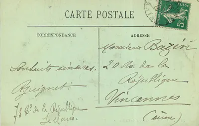 Le Mans — Abside da Catedral — LL. — n°32 — Verso