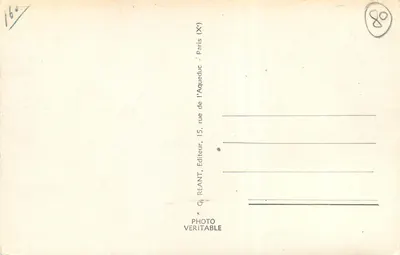 Abbeville — Panoramablick — G. REANT, Paris — Rückseite