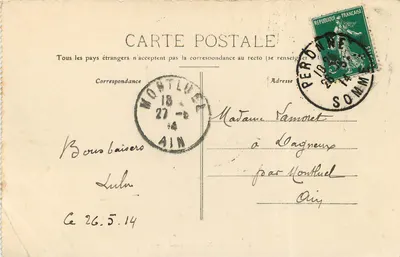 Péronne — Zamek — Th. E. Souilllard — Rewers