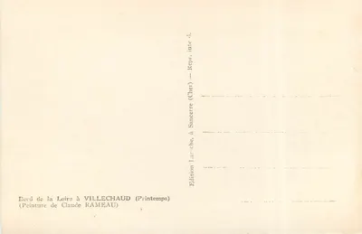 Brzeg Loary w Villechau (Cher) — Wiosna — Wydawnictwo Villechau — Rewers