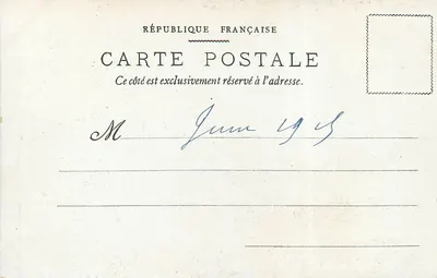 Cauterets. De Brug van Spanje — D. T. Uitgever, Lourdes, nr. 91 — Achterkant