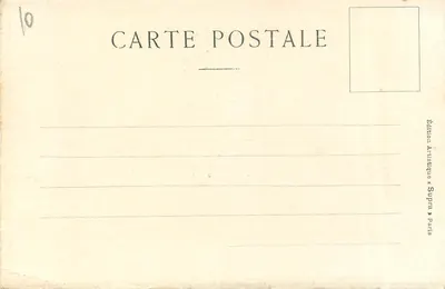 Zamek w Caen — W Normandii — Wydawnictwo Artystyczne «Supra» Paris, nr 10 — Rewers