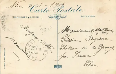 NICE - Widok ogólny z Mont Boron — Wydawnictwo Gilelta, n°35 — Rewers