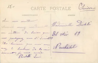 Besançon — Wewnętrzna strona Porte Taillee — Wyd. Gaillard-Prêtre, Besançon — Rewers