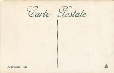 Widok z Nicei do Bordighery z lotu ptaka — Côte-d'Azur — ND. Fot. — Rewers