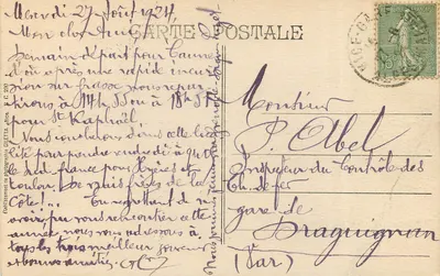 NICE — Wzgórze Boron, widok z samolotu — 192 — wydawca Draguignan — Rewers