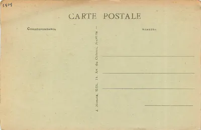 La Rochelle - A Torre da Lanterna sob a luz da lua — série 103, edição J. Nozaire, Nantes — Verso