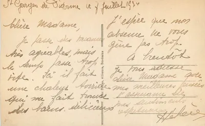 St-Georges-de-Diddonne (Côte d'Argent) — Les Rochers de Vallières - BR. — Rewers