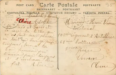 Foresta di Montmorency — Montlignon, sotto Bois, Chemin de Sainte-Radegonde — Librairie Meland, n°189 — Verso