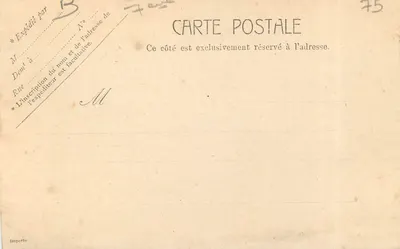 Parijs - Brug van de Concordie en de Kamer van Volksvertegenwoordigers — serie 5061 — Achterkant