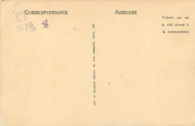 Lyon — Plac Republiki — monument centralny, tramwaje i budynki handlowe — LL. n° 466 — Rewers