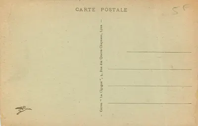 Lyon - Coteau de Fourvière e Catedral de São João — Cartas "La Gigogne", Lyon — Verso