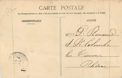 Gargouilla da Igreja Notre-Dame-des-Marais, Villefranche-sur-Saône — Librairie du Centre-Éditions, 44 Rue Nationale, Villefranche-sur-Saône — Verso