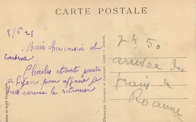 LYON — O Ópera — Fototipia Lescuyer e Lescuyer — Verso