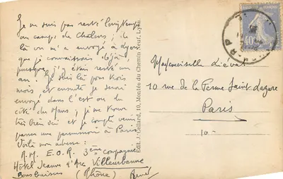 LYON. - Le Palais de Justice et la colline de Fourvière — Verso