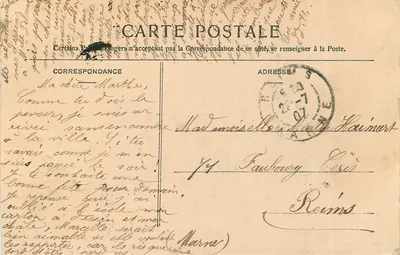 Charleville - Square de la Gare — buste poète Raimbaud — Édition A. Féré — Rewers