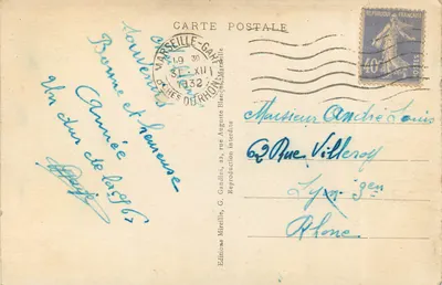 Marseille - Zamek If — Mireille, n°39 — Rewers