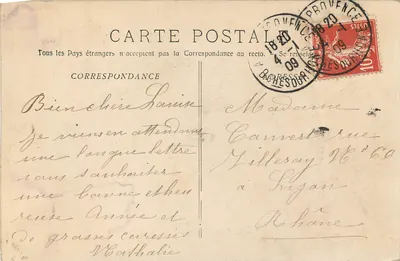 La Sainte-Baume — Wewnętrzne wnętrze jaskini — Fototypia E. Lacour, Marsylia, n°478 — Rewers