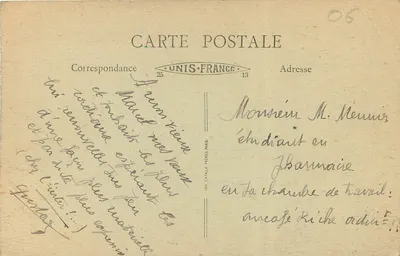 Cannes - Widok panoramiczny - B. Férès, nr 60 — Rewers