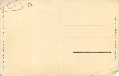 Fonte monumental — Obernai — editor: « CLUB VOSGIEN » — Verso