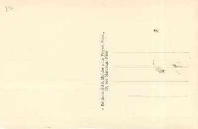 Nice — Widok z zamku — Munier, nr 829 — Rewers