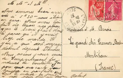 NICE - Visão panorâmica da promenade dos Ingleses — editor não visível, número de série não legível — Verso