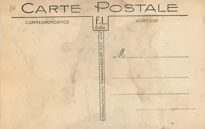 Nice — O Monumento 'Poésie Pastorale' — F.L. Edit. Nice — Verso