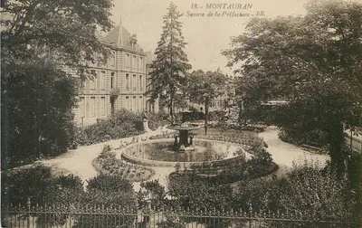 Montauban — Square de la Préfecture — BR. — Editor Blec Frères, Bordeaux — N° 18