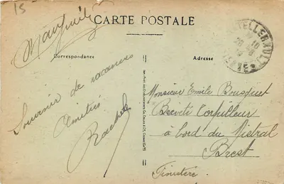 Châtellerault — A Prefeitura e o Hotel Moderno — Torlinier — Verso