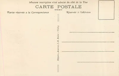 Clermont-Ferrand — Rue des Gras e a Catedral — J.-B. Béguiin, Avenue J.-B. Bulot - Vichy — Verso