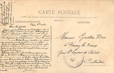 Caen — L'Hôtel-Dieu — L.D. 13 — Rewers