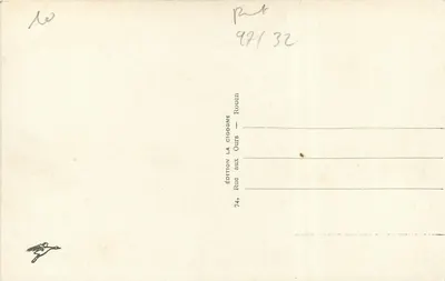 Rouen — Most przewoźny — Wydawnictwo La Cigogne — Rewers