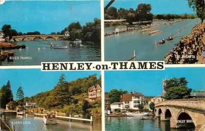 Henley-on-Thames — Regata, Marsh Lock, Henley Bridge — J. Salmon Ltd.