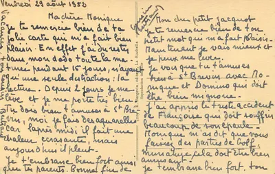 Kominek z XVI wieku — Zamek Terre-Neuve — Fontenay-la-Comté (Vendée) — M. Wicgraf Fontenieux, Właściciel — Rewers