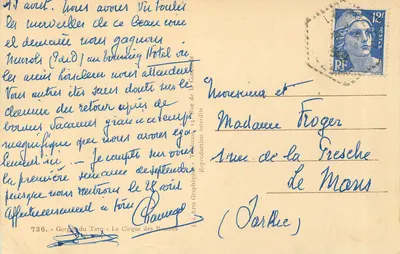 Gorges du Tarn — Le Cirque des Baumes — éditeur Les Arts Graphiques — Rewers