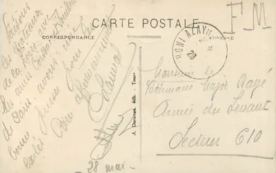 Azay-le-Rideau - Le Château National (XVIe s.) côté Sud et l'Indre — Verso