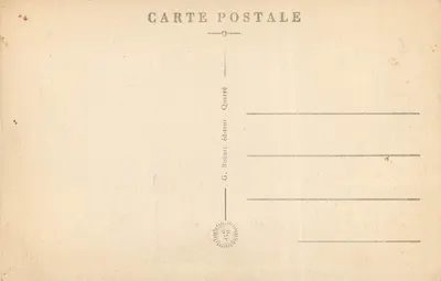 Quarré-les-Tombes — Widok na dolinę Trinquelin i spalony szczyt — G. Robaut, wydawca — Rewers