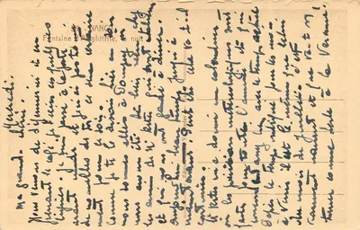 Nancy. Fontanna Amphitryty. noc — wydawca Veder, n° 59 — Rewers