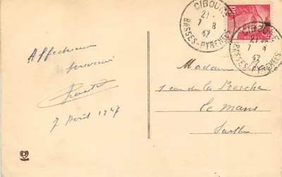 St-Jean-de-Luz - O Forte Socoa — Héliogravure Labouche Fr. - Toulouse, n° 1435 — Verso