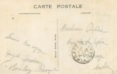 Rouen — Katedra, Wieża Miodowa — Wydawca: Photo-Poste, n°55 — Rewers