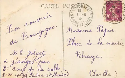 Beaune — Binnenkant van de Kerk van Notre-Dame — Ronco atné, uitgever (Deposito) — Achterkant